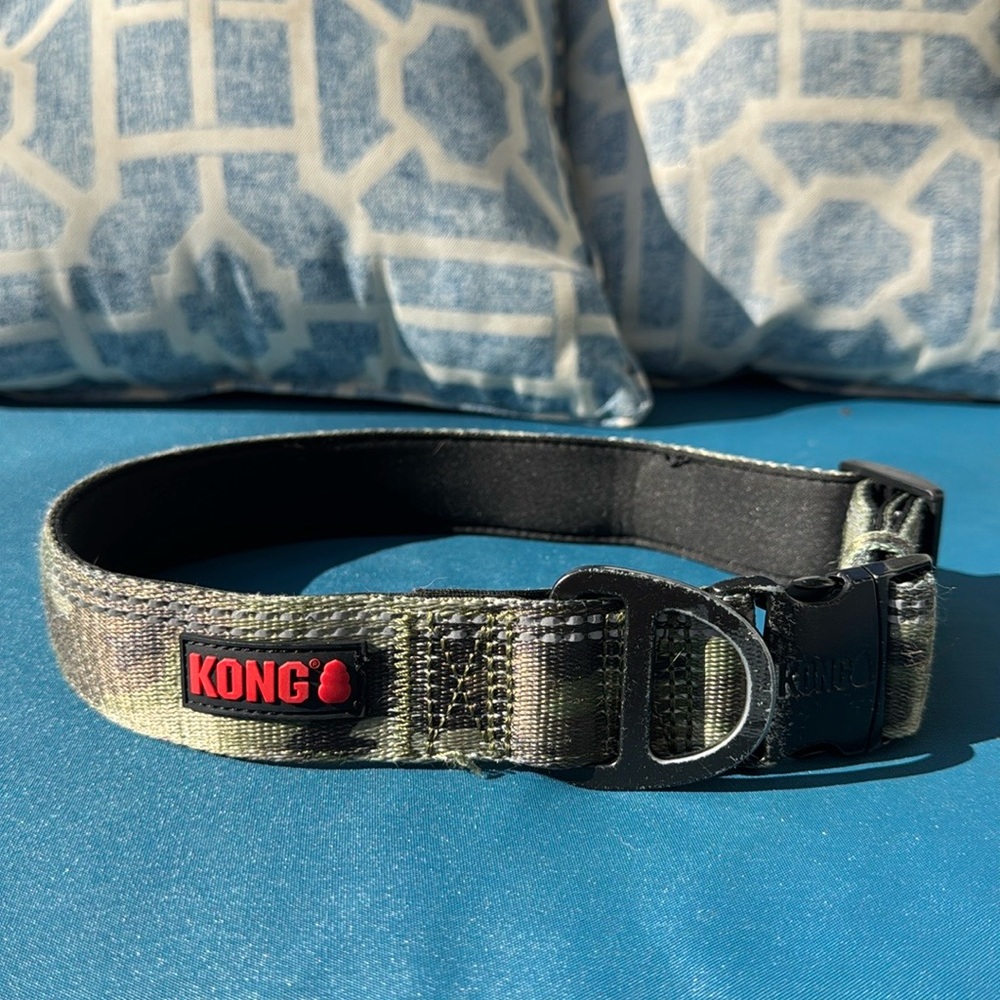 KONG Max HD Ultra Durable Neoprene Padded Dog Collar Camo